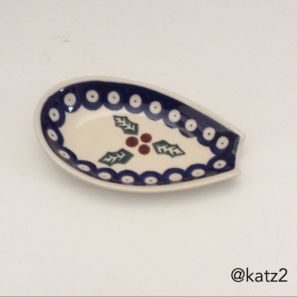 Boleslawiec Polish Pottery Spoon Rest NWOT